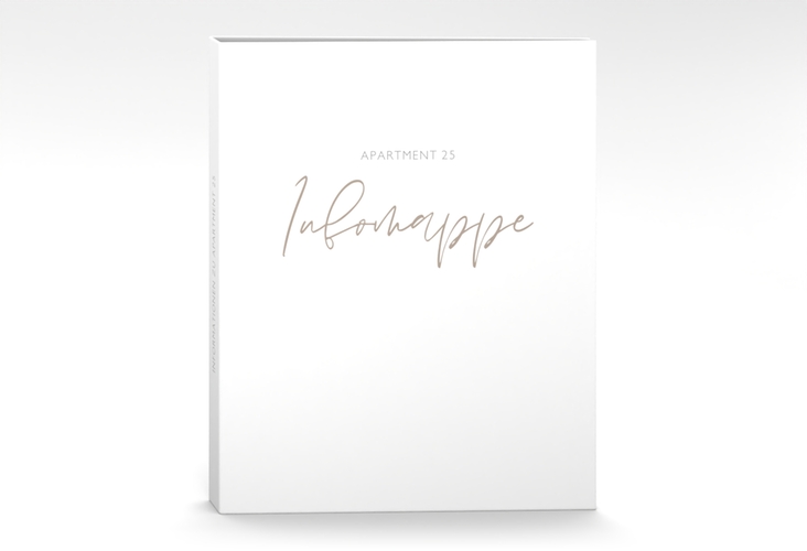 Gästemappe Ferienwohnung A4 Stadt Apartment Gästemappe A4 weiss