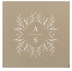 Klick: Details zu Gästebuch Selection Hochzeit "Blattwerk" anzeigen Gästebuch Selection Hochzeit Blattwerk Leinen-Hardcover kraftpapier
