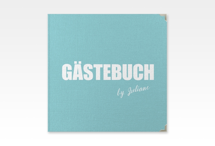 Gästebuch Selection Geburtstag Zig Leinen-Hardcover tuerkis