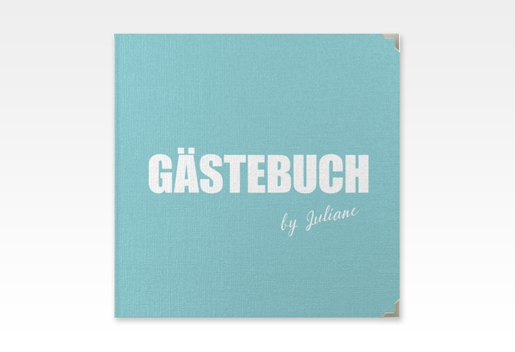 Gästebuch Selection Geburtstag Zig Leinen-Hardcover tuerkis