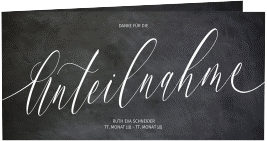 Klick: Details zu Danksagungskarte Trauer "Würdevoll" anzeigen Danksagungskarte Trauer "Würdevoll"