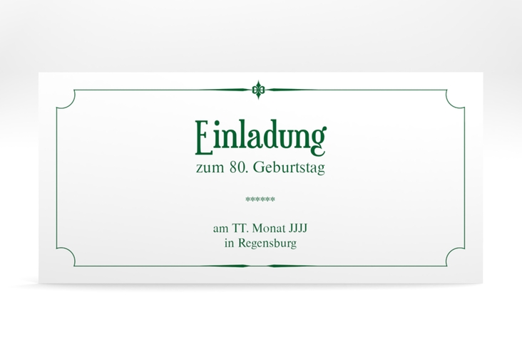 Einladungskarte "Helmut/Helmine" DIN lang