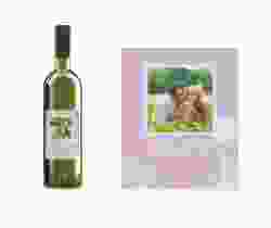 Etichette vino matrimonio collezione Murcia Etikett Weinflasche 4er Set lila