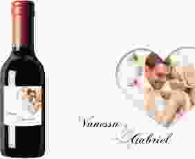 Piccoloetikett Hochzeit Sweetheart Etikett Piccolo weiss