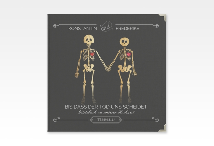 Gästebuch Selection Hochzeit Bones Leinen-Hardcover