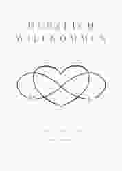 Willkommensschild Poster Infinity 50 x 70 cm Poster gruen