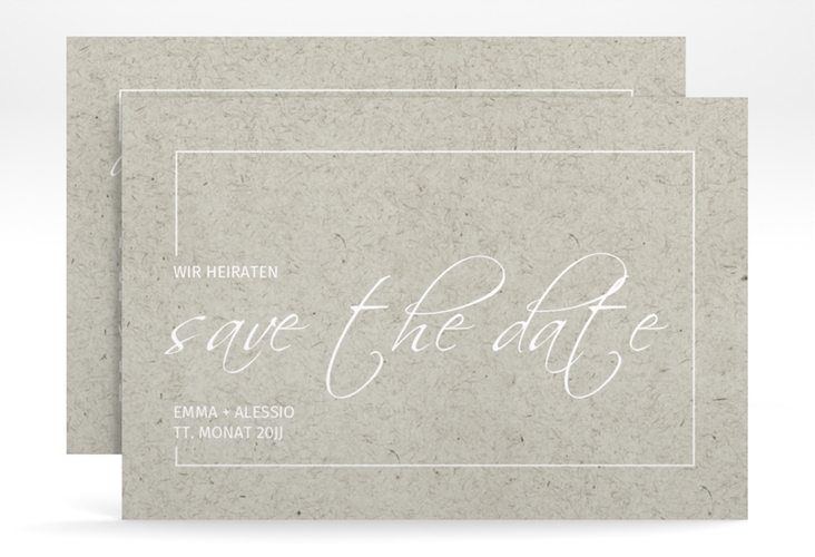 Save the Date-Karte Simple Line A6 Karte quer