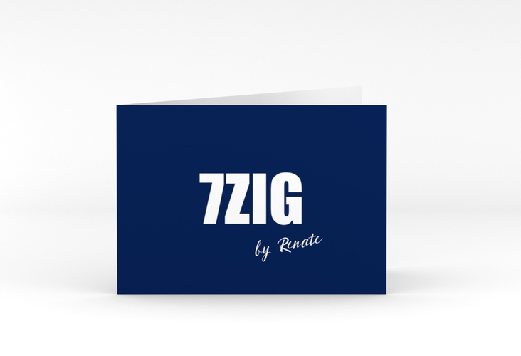 Einladung 70. Geburtstag Zig A6 Klappkarte quer