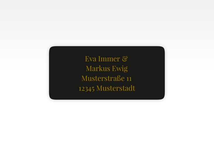 Absenderetikett Hochzeit Wednesday 45,7 x 21,2 mm