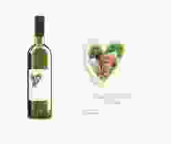 Etichette vino matrimonio collezione Tolone Etikett Weinflasche 4er Set verde