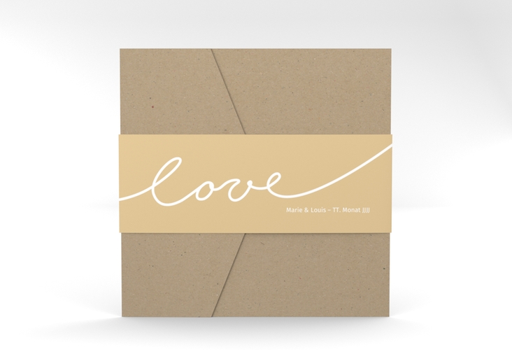 Hochzeitseinladung "Line" Pocketfold