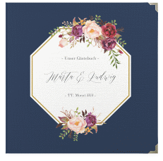 Klick: Details zu Gästebuch Selection Hochzeit "Prachtvoll" anzeigen Gästebuch Selection Hochzeit Prachtvoll Leinen-Hardcover blau