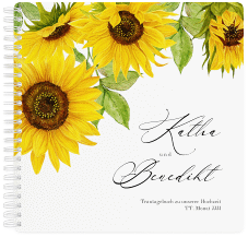 Trautagebuch Hochzeit Sonnenblume Trautagebuch Hochzeit weiss