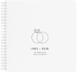Klick: Details zu Trautagebuch Hochzeit "Rings" anzeigen Trautagebuch Hochzeit "Rings" Trautagebuch Hochzeit weiss