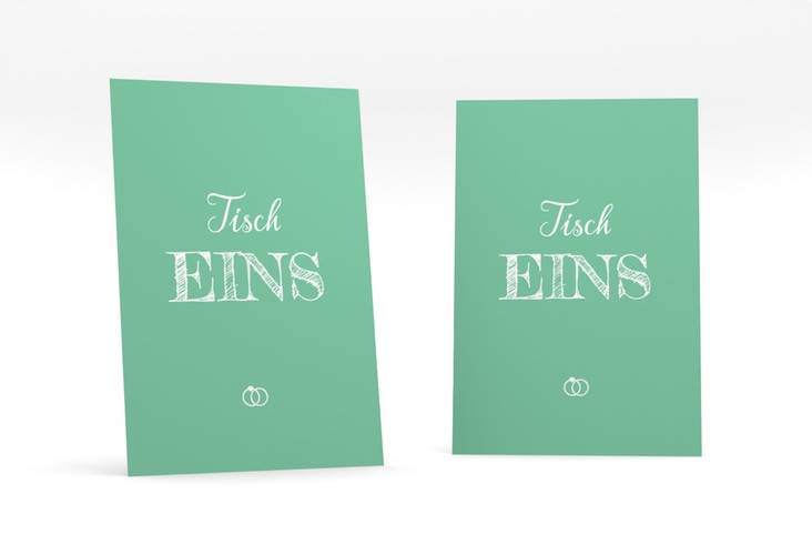 Tischnummer Hochzeit Rise Tischaufsteller mint