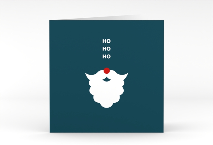 Weihnachtskarte Santaclaus quadr. Klappkarte