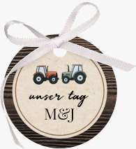 Geschenkanhänger Hochzeit Bauernhochzeit
