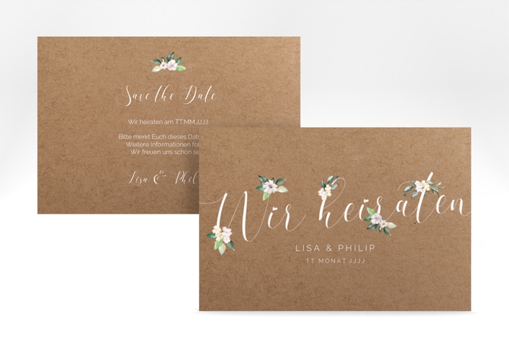 Save the Date-Karte Inlove A6 Karte quer hochglanz