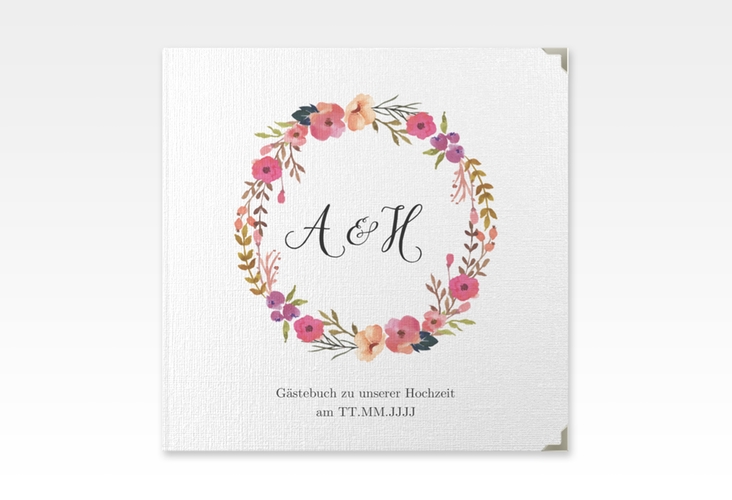 Gästebuch Selection Hochzeit Fiore Leinen-Hardcover