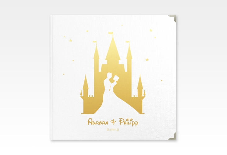 Gästebuch Selection Hochzeit Castle Leinen-Hardcover gold