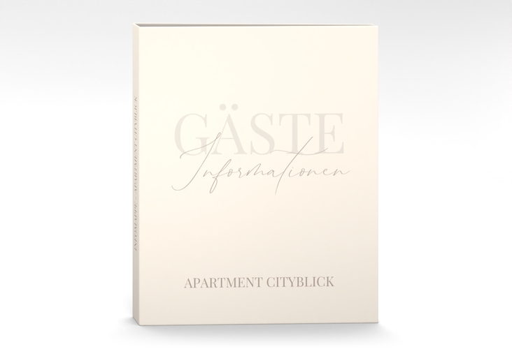 Gästemappe Ferienwohnung A4 Ferienapartment Gästemappe A4 beige