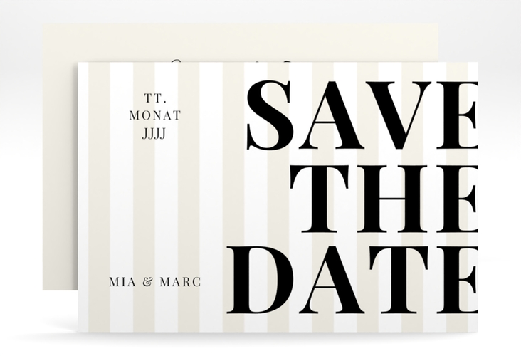 Save the Date-Karte Streifen A6 Karte quer