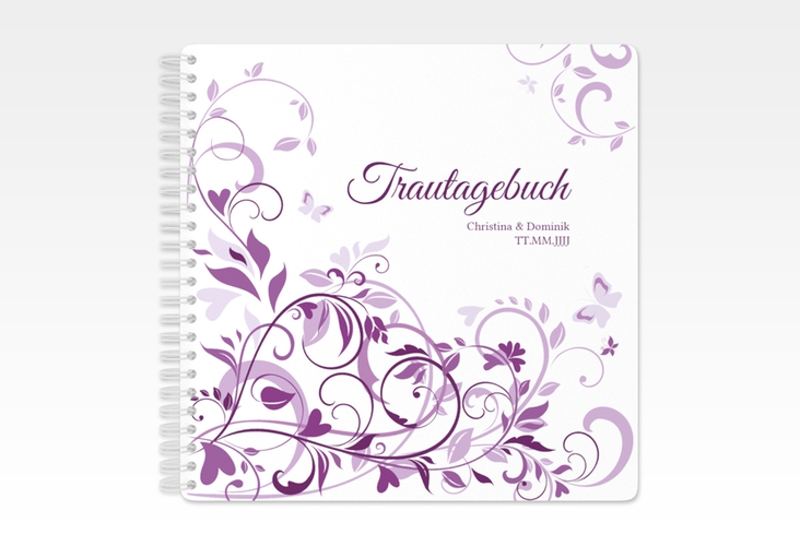 Trautagebuch Hochzeit "Lilly" Trautagebuch Hochzeit lila