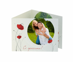 Klick: Details zu Inviti matrimonio collezione Madrid anzeigen Inviti matrimonio collezione Madrid A6 doppelt geklappt argento
