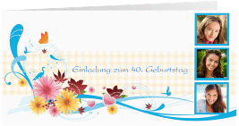 Einladung 40. Geburtstag "Elisabeth"