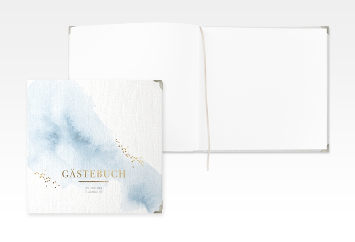 Gästebuch Selection Hochzeit Pastell Leinen-Hardcover blau