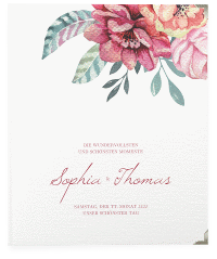 Klick: Details zu Hochzeitsalbum "Blooming" anzeigen Hochzeitsalbum Blooming 21 x 25 cm weiss