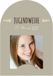 Einladung Jugendweihe "Jugendlich"