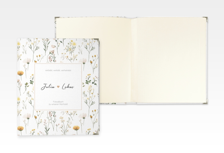 Hochzeitsalbum Blumengarten 21 x 25 cm bunt