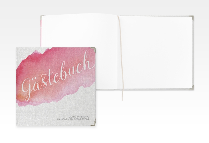 Gästebuch Selection Geburtstag Aquarell Leinen-Hardcover