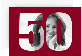 Einladung 50. Geburtstag "Numbers"