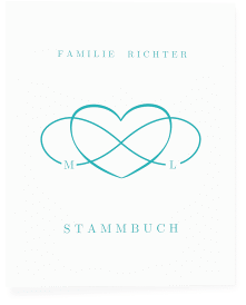Klick: Details zu Stammbuch A4 "Infinity" anzeigen Stammbuch A4 Infinity Stammbuch A4 tuerkis