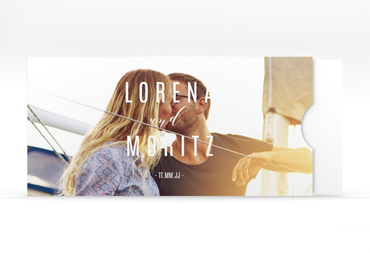 Hochzeitseinladung Memory Einsteckkarte