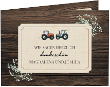 Hochzeitseinladung "Bauernhochzeit"