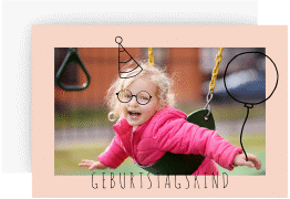 Einladungskarte Kindergeburtstag "Geburtstagskind"