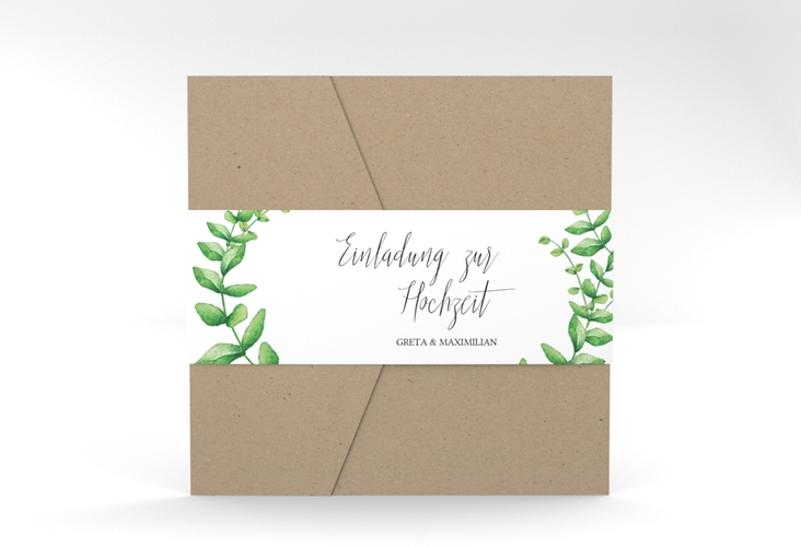 Hochzeitseinladung "Botanic" Pocketfold