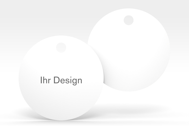 Blanko Geschenkanhänger Geschenkanhänger, rund