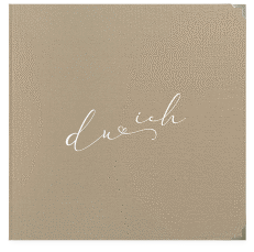 Klick: Details zu Gästebuch Selection Hochzeit "Zweisamkeit" anzeigen Gästebuch Selection Hochzeit Zweisamkeit Leinen-Hardcover Kraftpapier im minimalistischen Stil mit Aufschrift du & ich