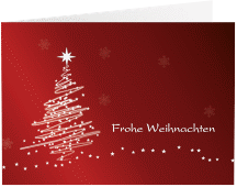 Geschäftliche Weihnachtskarte "Weihnachtsbaum"