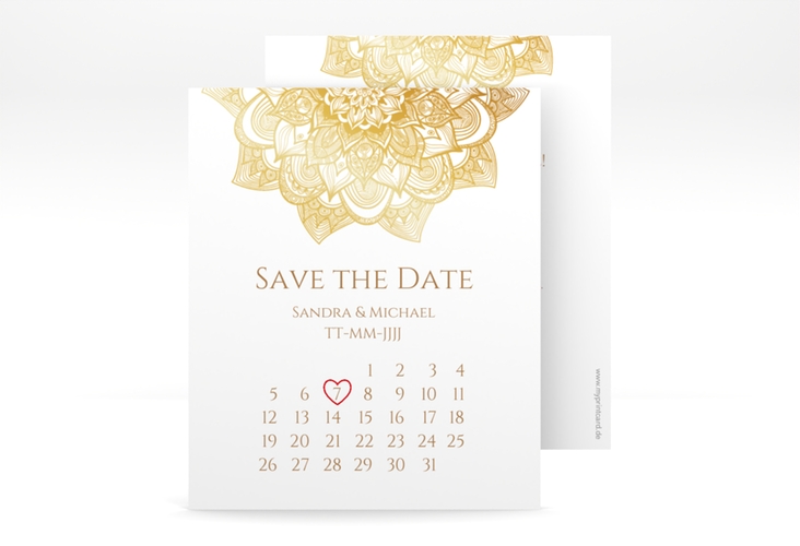 Save the Date-Kalenderblatt Delight Kalenderblatt-Karte hochglanz