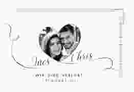 Verlobungskarte Hochzeit Dolce A6 Postkarte weiss