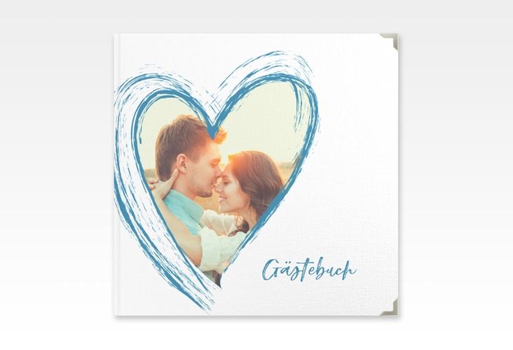Gästebuch Selection Hochzeit Liebe Leinen-Hardcover tuerkis