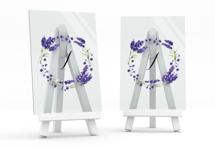 Tischnummer Acryl Hochzeit Lavendel Tischaufsteller Acryl