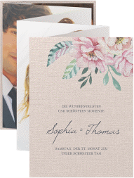 Klick: Details zu Foto-Leporello Hochzeit "Blooming" anzeigen Foto-Leporello Hochzeit Blooming Leporello rosa