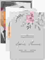 Foto-Leporello Hochzeit Blooming Leporello rosa