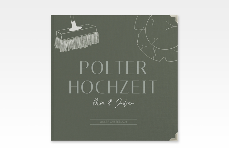 Gästebuch Selection Hochzeit Polterhochzeit Leinen-Hardcover gruen